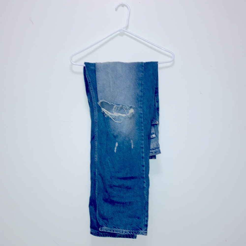 Distressed boohoo jeans